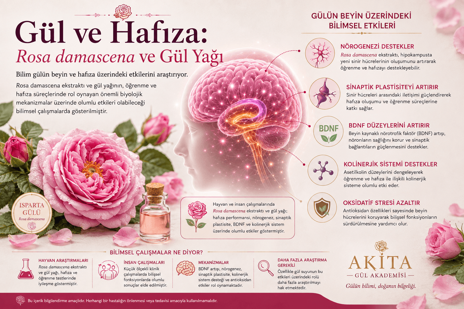 Gül ve Hafıza: Rosa damascena ve Gül Yağının Bilişsel Süreçlerdeki Rolü