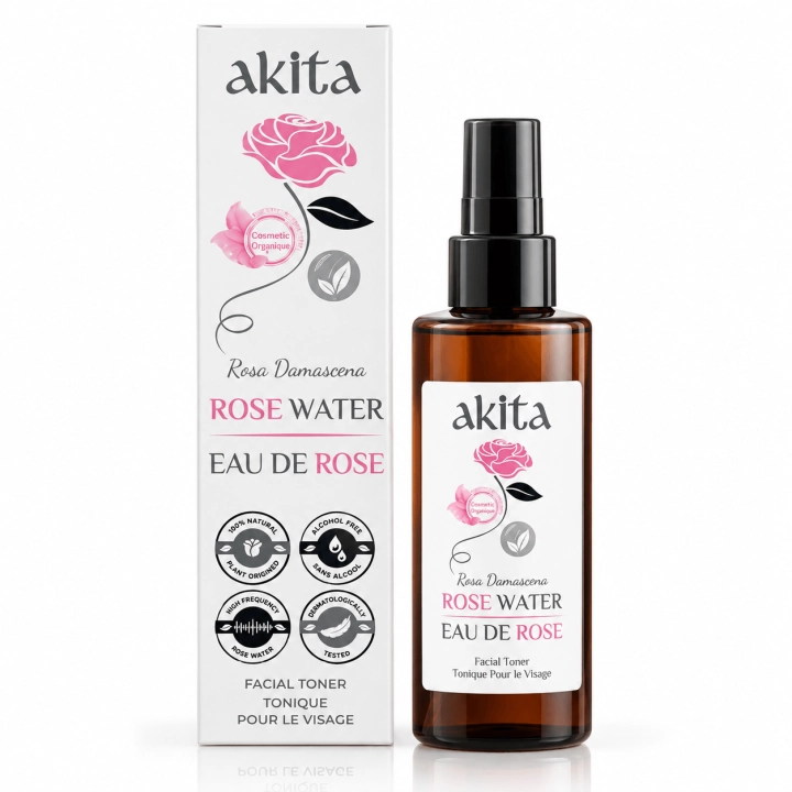 Natural Organic Non De-oiled Rose Water 100mL Natural Organic Non De-oi...