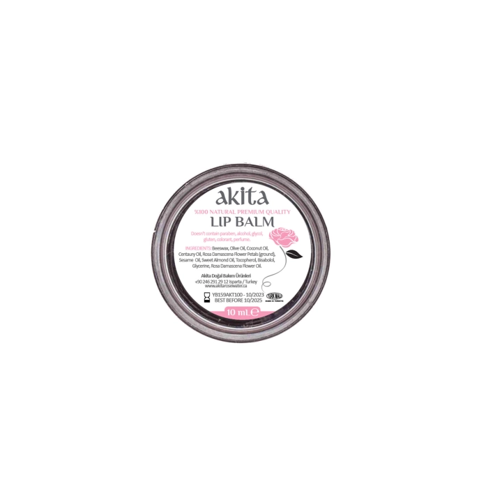 Natural Lip Balm Rose 10m...