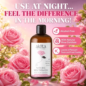 Natural Rose Mouthwash in...