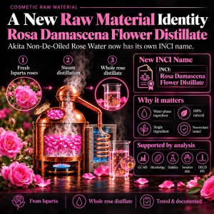 Rosa Damascena Flower Distillate: A New Botanical Raw Material for Modern Cosmetic Formulation Rosa Damascena Flower Dis...